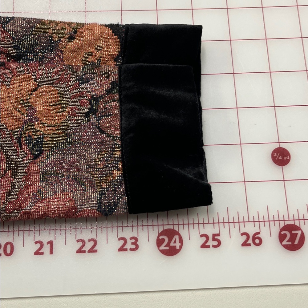 SOFT SURROUNDINGS NWOT "Westbury" Dark Romance Floral Jacquard Metallic Jacket S - Picture 13 of 16